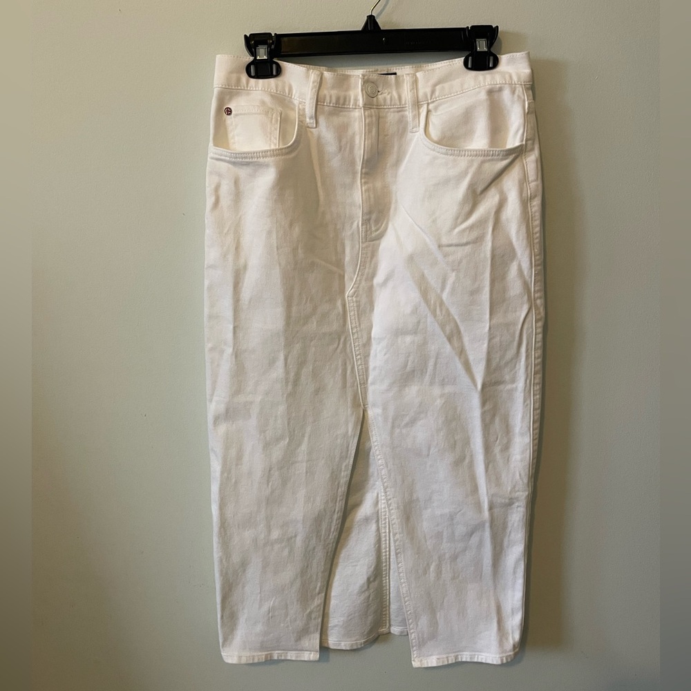 Casual White Denim Skirt